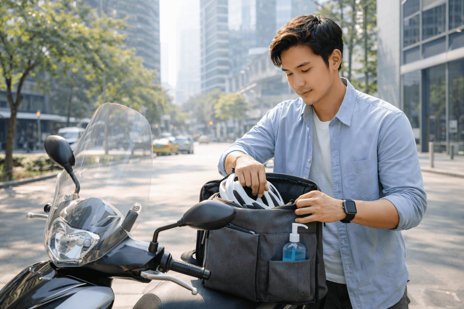 ประกันอุบัติเหตุ ภาพฟรีแลนซ์กำลังทบทวนเอกสารประกันและงบรายเดือน